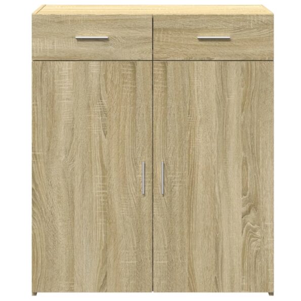 vidaXL Komoda, dub sonoma 80x42,5x93 cm, kompozitné drevo – Obrázok 4