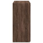 vidaXL Komoda, hnedý dub 80x42,5x93 cm, kompozitné drevo – Obrázok 5