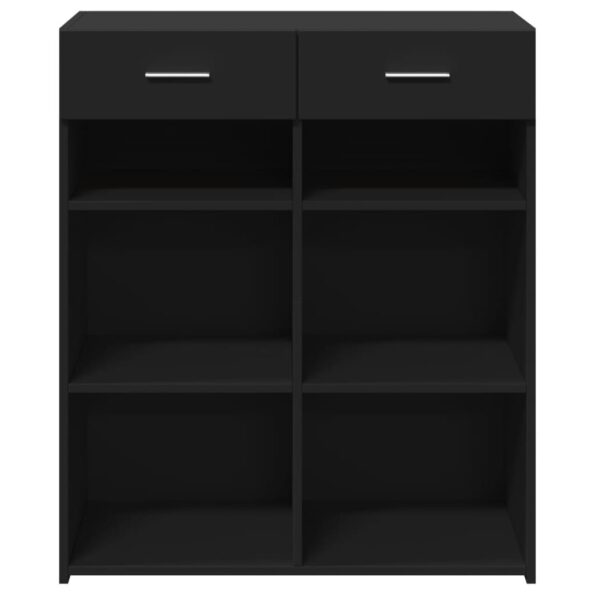 vidaXL Komoda, čierna 80x42,5x93 cm, kompozitné drevo – Obrázok 4