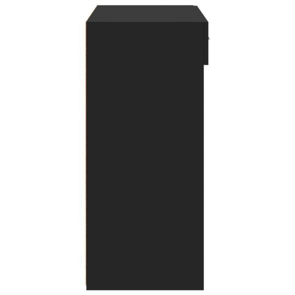 vidaXL Komoda, čierna 80x42,5x93 cm, kompozitné drevo – Obrázok 5