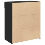 vidaXL Komoda, čierna 80x42,5x93 cm, kompozitné drevo – Obrázok 6
