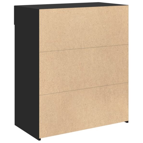vidaXL Komoda, čierna 80x42,5x93 cm, kompozitné drevo – Obrázok 6
