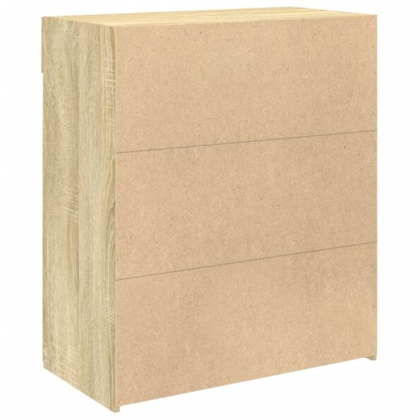 vidaXL Komoda, dub sonoma 80x42,5x93 cm, kompozitné drevo – Obrázok 6