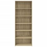 vidaXL Vysoká skrinka dub sonoma 70x41x185 cm kompozitné drevo – Obrázok 4