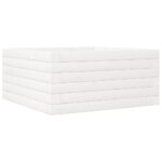 vidaXL Záhradný kvetináč biely 50x50x23 cm borovicový masív – Obrázok 2