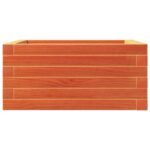 vidaXL Záhradný kvetináč voskovohnedý 50x50x23 cm masívna borovica – Obrázok 5