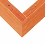 vidaXL Záhradný kvetináč voskovohnedý 50x50x23 cm masívna borovica – Obrázok 8