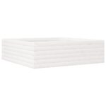 vidaXL Záhradný kvetináč biely 80x80x23 cm borovicový masív – Obrázok 2
