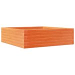 vidaXL Záhradný kvetináč voskovohnedý 80x80x23 cm masívna borovica – Obrázok 2