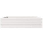 vidaXL Záhradný kvetináč biely 100x100x23 cm borovicový masív – Obrázok 5