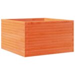 vidaXL Záhradný kvetináč voskovohnedý 80x80x45,5 cm masívna borovica – Obrázok 2