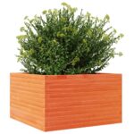 vidaXL Záhradný kvetináč voskovohnedý 80x80x45,5 cm masívna borovica – Obrázok 4