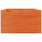 vidaXL Záhradný kvetináč voskovohnedý 80x80x45,5 cm masívna borovica – Obrázok 6