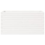 vidaXL Záhradný kvetináč biely 90x40x45,5 cm masívna borovica – Obrázok 5