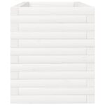 vidaXL Záhradný kvetináč biely 90x40x45,5 cm masívna borovica – Obrázok 6