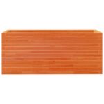 vidaXL Záhradný kvetináč voskovohnedý 110x40x45,5 cm masívna borovica – Obrázok 5