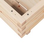 vidaXL Záhradný kvetináč 40x40x26,5 cm masívna borovica – Obrázok 8