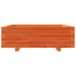 vidaXL Záhradný kvetináč voskovohnedý 80x80x26,5 cm masívna borovica – Obrázok 5
