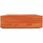 vidaXL Záhradný kvetináč voskovohnedý 80x80x26,5 cm masívna borovica – Obrázok 6