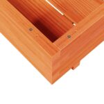 vidaXL Záhradný kvetináč voskovohnedý 80x80x26,5 cm masívna borovica – Obrázok 8