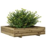 vidaXL Záhradný kvetináč 110x110x26,5 cm impregnovaná borovica – Obrázok 4