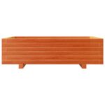 vidaXL Záhradný kvetináč voskovohnedý 90x60x26,5 cm masívna borovica – Obrázok 5