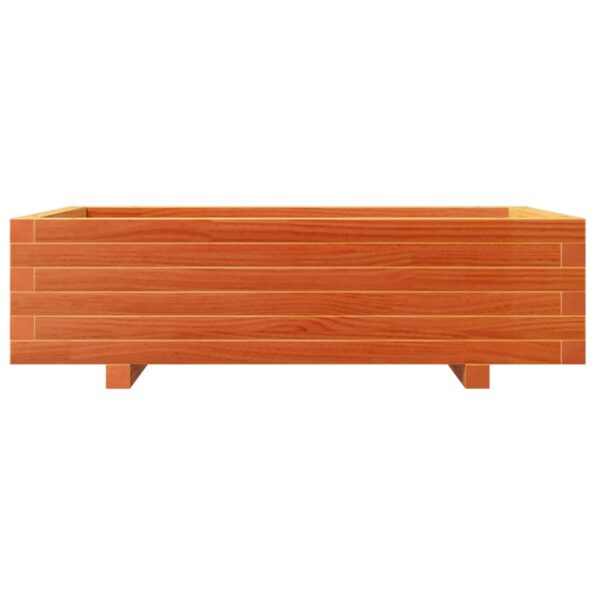 vidaXL Záhradný kvetináč voskovohnedý 90x60x26,5 cm masívna borovica – Obrázok 5