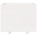 vidaXL Záhradný kvetináč biely 60x60x49,5 cm masívna borovica – Obrázok 5