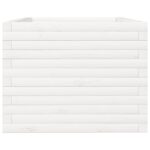 vidaXL Záhradný kvetináč biely 90x60x49,5 cm masívna borovica – Obrázok 6