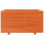 vidaXL Záhradný kvetináč voskovohnedý 90x60x49,5 cm masívna borovica – Obrázok 5