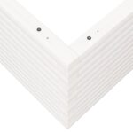 vidaXL Záhradný kvetináč biely 90x90x46 cm masívna borovica – Obrázok 8