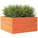vidaXL Záhradný kvetináč voskovohnedý 90x90x46 cm masívna borovica – Obrázok 4