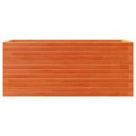 vidaXL Záhradný kvetináč voskovohnedý 110x40x46 cm masívna borovica – Obrázok 5