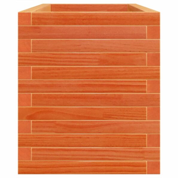 vidaXL Záhradný kvetináč voskovohnedý 110x40x46 cm masívna borovica – Obrázok 6