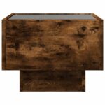 vidaXL Bočný stolík s LED dymový dub 40x40x30 cm kompozitné drevo – Obrázok 6