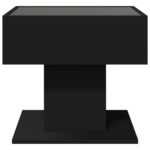 vidaXL Konferenčný stolík s LED čierny 50x50x45 cm kompozitné drevo – Obrázok 7