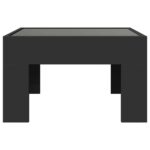 vidaXL Konferenčný stolík s nekonečnými LED čierny 50x50x30 cm – Obrázok 6