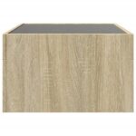 vidaXL Konferenčný stolík s nekonečnými LED dub sonoma 70x50x30 cm – Obrázok 7