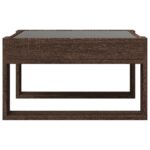 vidaXL Konferenčný stolík s nekonečnými LED hnedý dub 50x53x30 cm – Obrázok 6