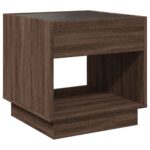 vidaXL Konferenčný stolík s nekonečnými LED hnedý dub 50x50x50 cm – Obrázok 8