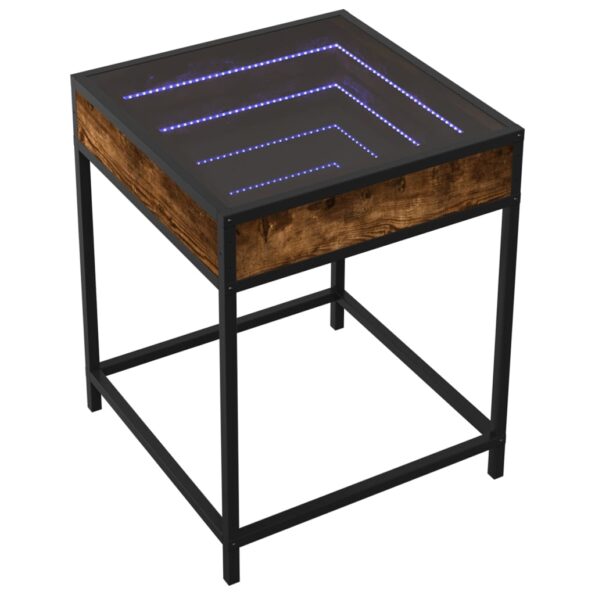VXL8721102678516_g_en_hd_1.jpg vidaXL Konferenčný stolík s nekonečnými LED dymový dub 40x40x51 cm – Obrázok 3