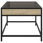 vidaXL Konferenčný stolík s nekonečnými LED dub sonoma 50x50x41 cm – Obrázok 7