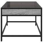 vidaXL Konferenčný stolík s nekonečnými LED sivý sonoma 50x50x41 cm – Obrázok 7