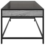 vidaXL Konferenčný stolík s nekonečnými LED sivý sonoma 90x50x41 cm – Obrázok 7