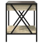 vidaXL Konferenčný stolík s nekonečnými LED dub sonoma 40x40x49 cm – Obrázok 7