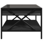 vidaXL Konferenčný stolík s nekonečnými LED čierny 50x50x38 cm – Obrázok 7