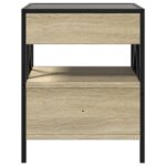 vidaXL Konferenčný stolík s nekonečnými LED dub sonoma 40x40x51 cm – Obrázok 6