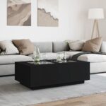 vidaXL Konferenčný stolík s nekonečnými LED čierny 116x69x40 cm – Obrázok 4