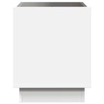 vidaXL Nočný stolík s nekonečnými LED biely 40x40x50 cm – Obrázok 7