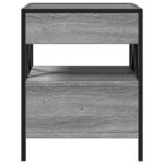 vidaXL Konferenčný stolík s nekonečnými LED sivý sonoma 40x40x51 cm – Obrázok 6